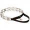 Stainless Steel Pitbull Pinch Prong Collar with Nylon Handle