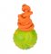 2 1/3 inch (6 cm) K9 Ball with Rope-Activity Dog Toy for Pitbull