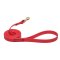 Red Waterproof Pitbull Leash Made of Biothane