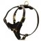 Reliable Padded Pitbull Leather Harness for Walking and Tracking