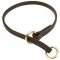 Silent Leather Training Choke Pitbull Collar