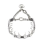 Pitbull Pinch Prong Collar with Small Quick Release Snap Hook and Swivel