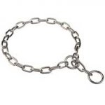 Short Link Fur Saver Dog Collar for Pitbull Steel Chromium Plated