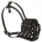 Leather Mesh Basket Dog Muzzle for Pitbull