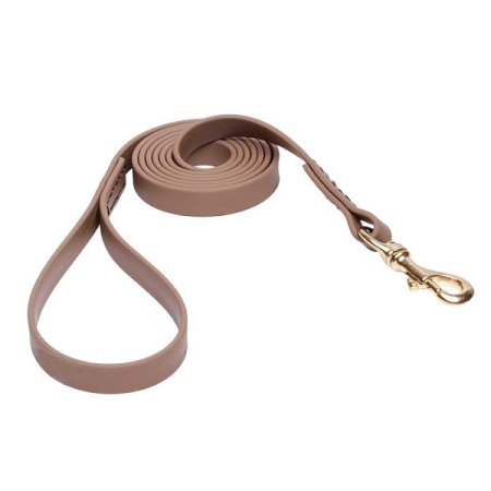 Khaki Waterproof Pitbull Leash Made of Biothane
