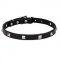 'A La Mode' 3/4 Inch (20 mm) Pit Bull Leather Dog Collar with Pyramids