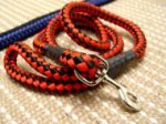 Decorated 20 mm Nylon Cord Pitbull Leash
