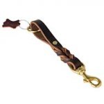Gorgeous Short Braided Leather Dog Leash for Pitbull
