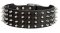 3 Inch Wide Spiked Leather Dog Collar for Pitbull