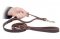 Braided Leather Pitbull Leash with Additional Handle