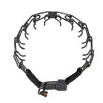 Black Stainless Steel 'Expert' Pitbull Prong Collar - 1/6 inch (4 mm) prong diameter
