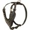 Topnotch Spiked Leather Harness for Pit Bull Walking and Training