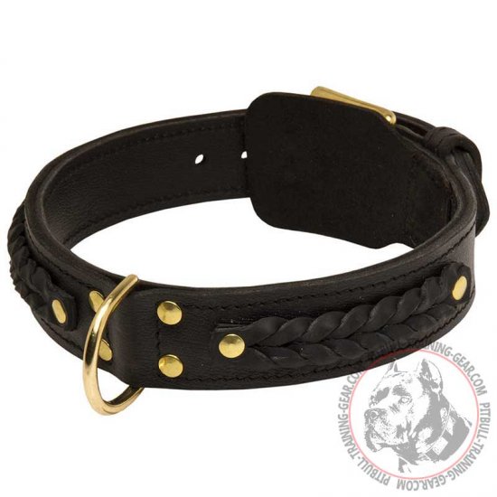 wide pitbull collars