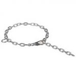 Fur Saver Chrome Plated Choke Chain Collar for Pitbull