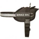 Practical Nylon Pit Bull Harness with Reflective Trim for SAR and Police Dogs