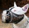 Bull Terrier Hand painted leather Muzzle "Dondi" Plus-BULL TER
