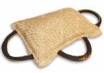 Jute Pitbull Bite Pillow with Three Strong Handles for Training