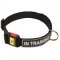 Adjustable Nylon Pitbull Collar with Easy Quick Buckle and ID Patches