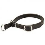 Adjustable Leather Pitbull Slip Collar with Buckle - Transformer