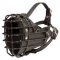 Black Rubber Covered Wire Cage Pit Bull Muzzle for winter activities