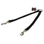 All Weather Stitched Nylon Dog Coupler for Walking 2 Pitbulls