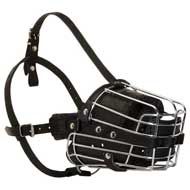 Fully Padded Wire Basket Pitbull Muzzle for Training/Walking