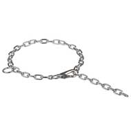 Fur Saver Chrome Plated Choke Chain Collar for Pitbull