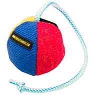 French Linen Bite Pit Bull Toy for Training and Playing - 3.5 inch (9 cm)