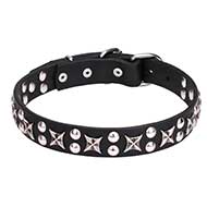 "Planets and Stars" Pit Bull Dog Collar 1 1/5 inch (30 mm) Wide