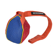 "Funny Play" French Linen Bite Tug for Puppies and Small Pitbull - 3 x 4 inch (8 x 10 cm)