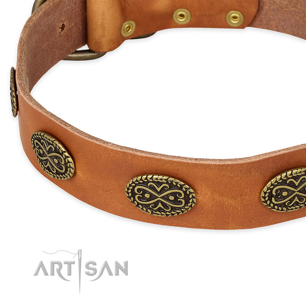 Best quality genuine leather collar for your lovely dog