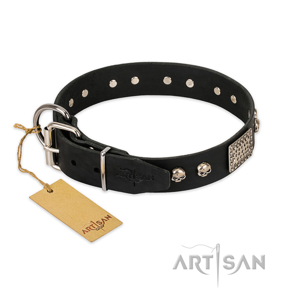 Corrosion resistant hardware on daily use dog collar