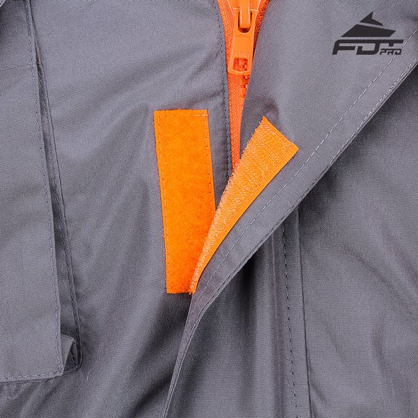 Top Rate Velcro on Dog Trainer Jacket for Handy Use