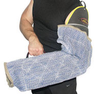 Dog Bite sleeve with French Linen cover with handle