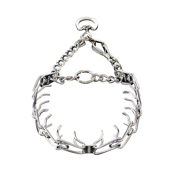Chrome Plated Pinch Collar in Nylon Protector