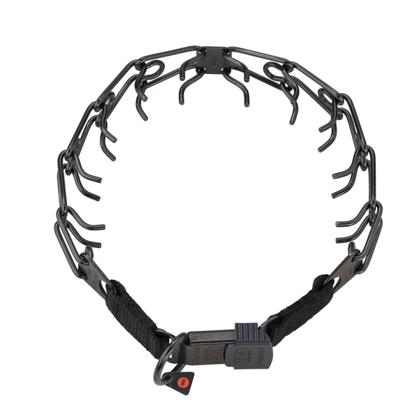 Pitbull Dog Prong Collar Made of Black Stainless Steel
