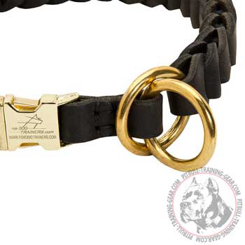 Brass O-Rings on Pitbull Choke Collar