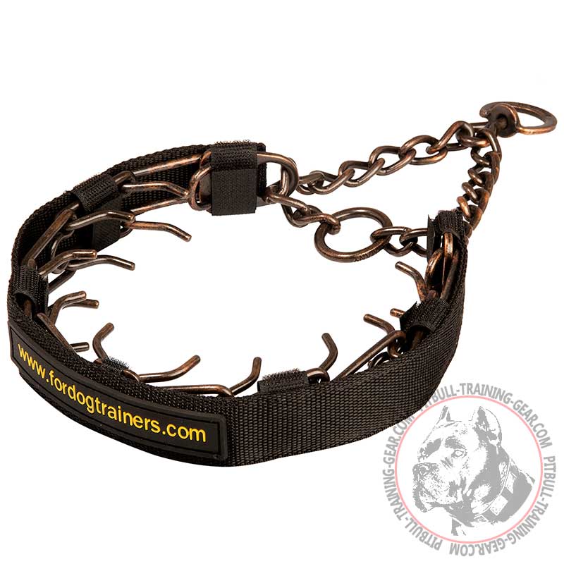 Snap Nylon Covered Prong Collar 115