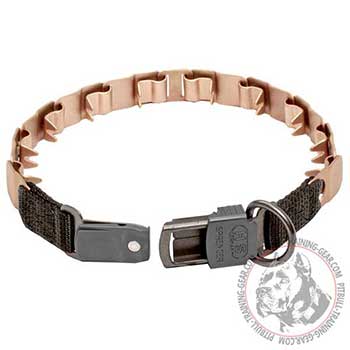 Pitbull dog curogan collar with easy-to-fasten buckle