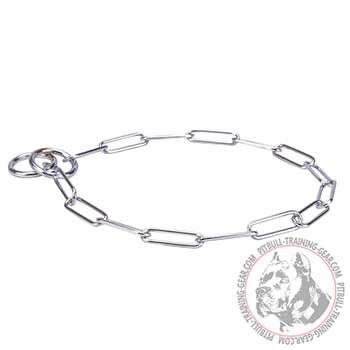 Pit Bull Choke Chain Collar for Behavior Correcrion