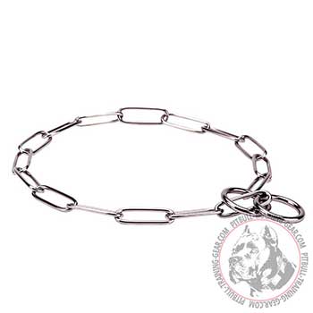 Pit Bull Fur Saver Collar of Stainless Steel