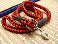Decorated 20 mm Nylon Cord Pitbull Leash