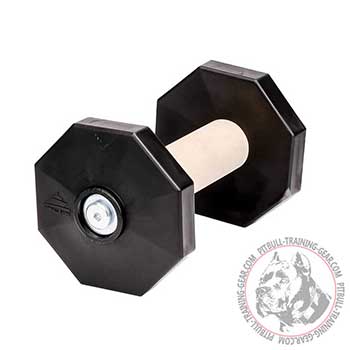 Dog Wooden Dumbbell for Pit Bulls