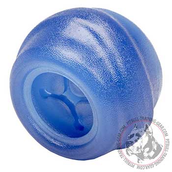 Pitbull dog rubber chew toy, dishwasher-safe