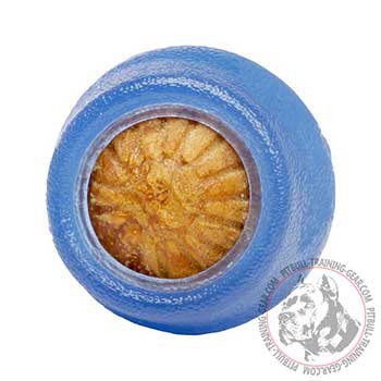 Dog chewing ball, small size