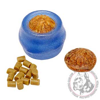 Dog small chewing ball of special rubber