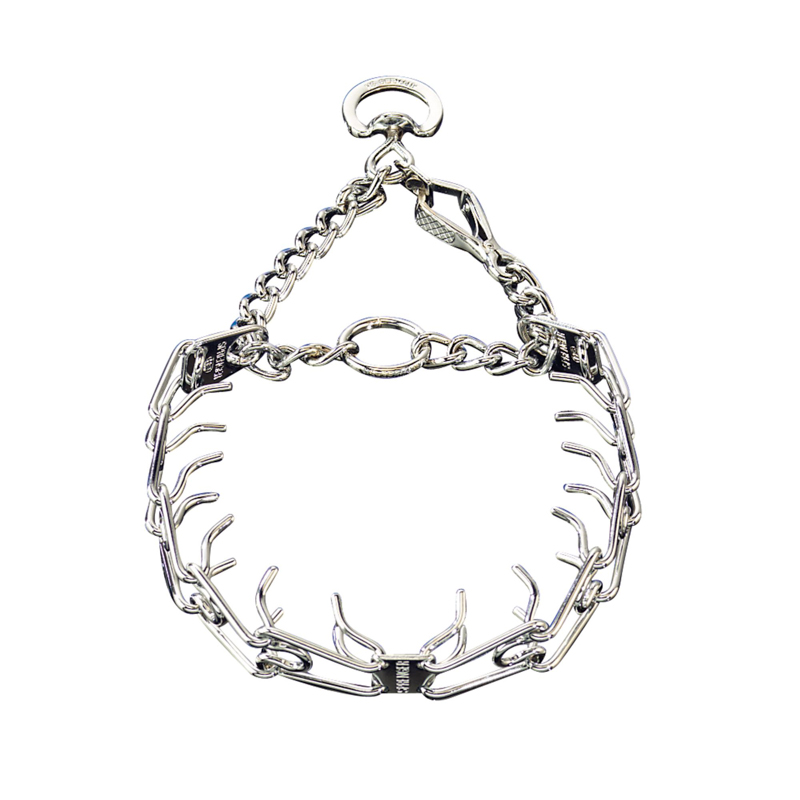 Pitbull Pinch Prong Collar with Small Quick Release Snap Hook and Swivel