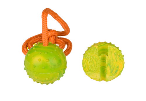 K9 Ball with Rope-Activity Dog Toy for Pitbull