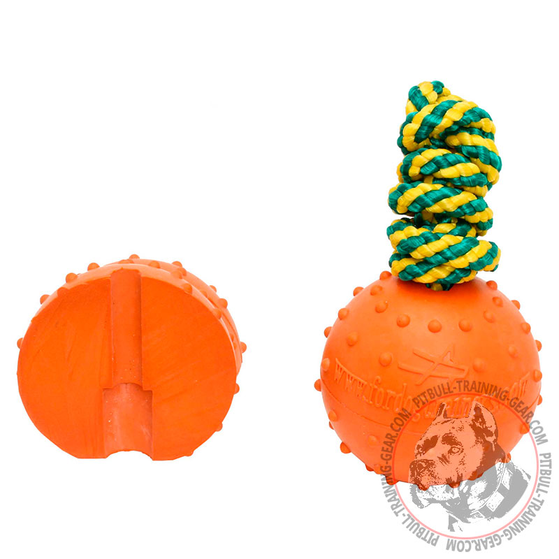Solid Rubber Pit Bull Training Water Ball - 3 inch (7 cm)