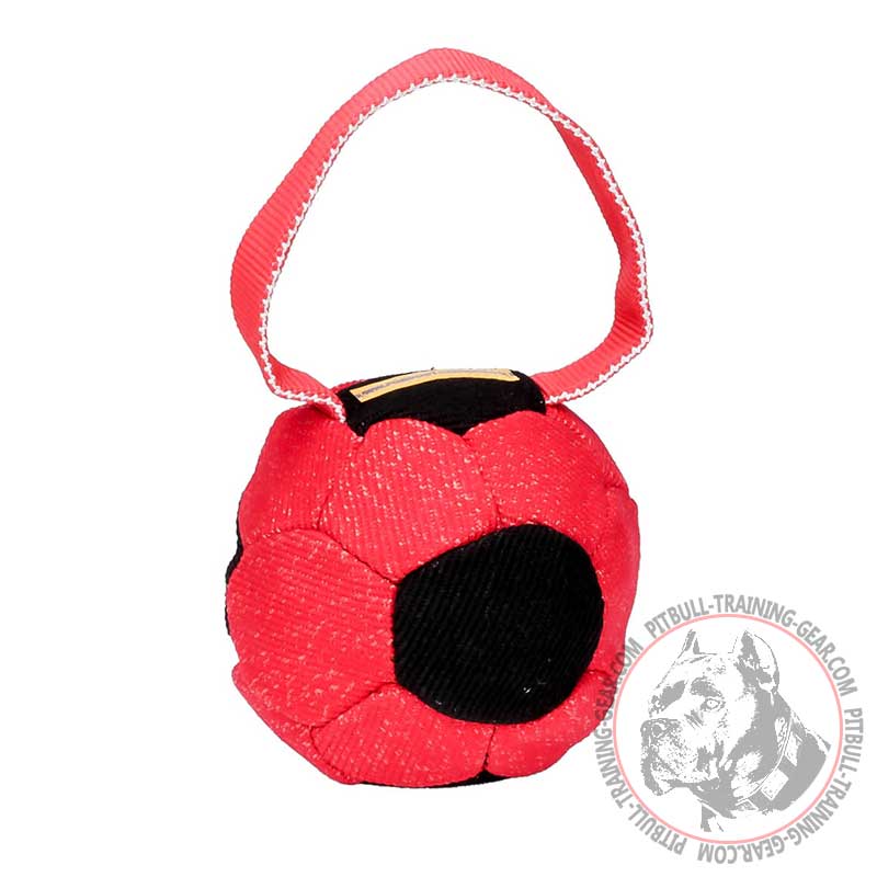 "Soccer Fan" Ball-Shaped Pit Bull Training Dog Bite Tug